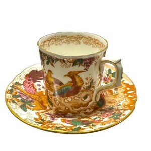 Royal Crown Derby Olde Avesbury Bone China Tea Cup & Saucer Set